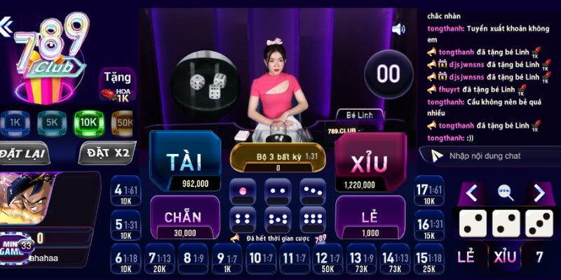 Bàn cược live casino cùng Dealer xinh đẹp