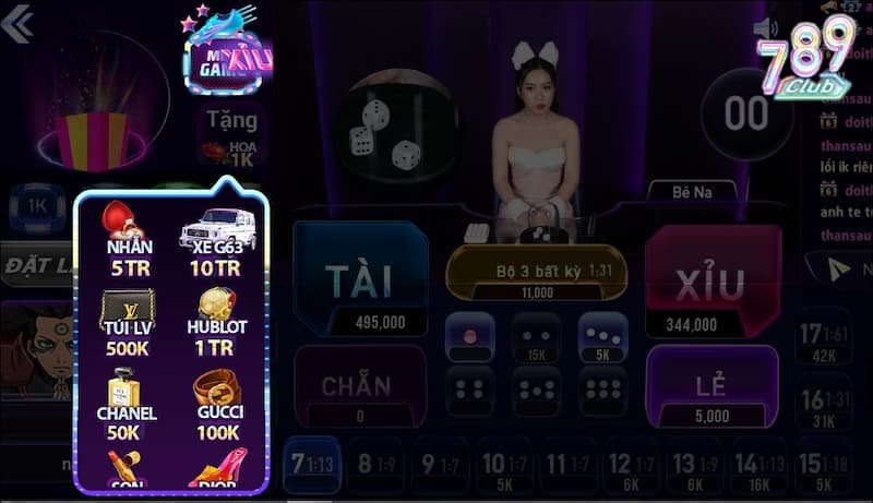 Dễ dàng nạp, rút khi tham gia chơi tài xỉu livestream